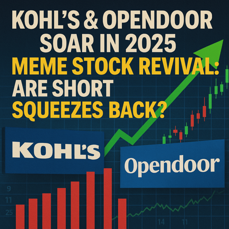 Kohl's & Opendoor Soar in 2025 Meme Stock Revival