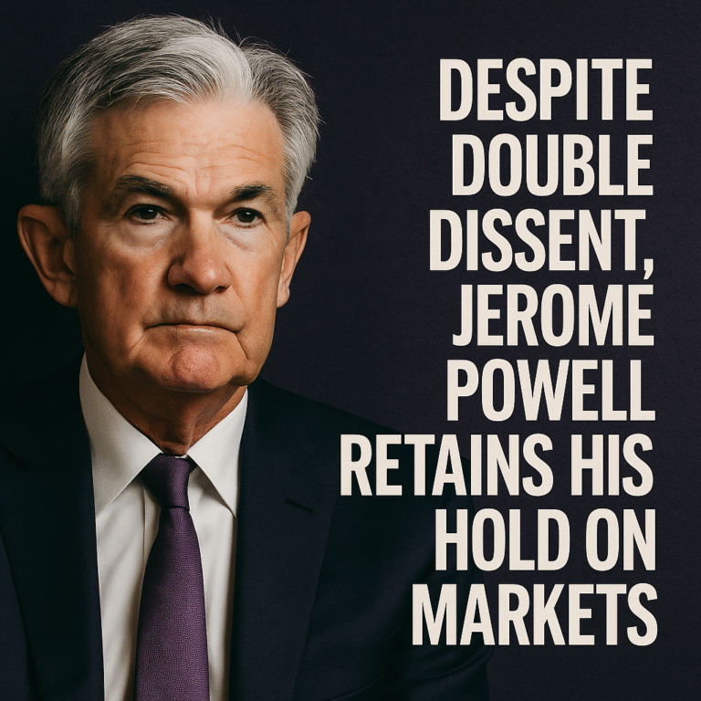 Why Jerome Powell Still Holds Markets Despite Two Fed Governors’ Dissent — What Comes After the Rate Hold?