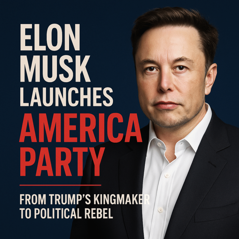 Elon Musk Launches “America Party” – From Trump’s Kingmaker to Political Rebel