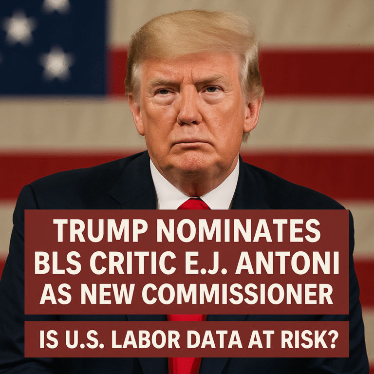 Trump Nominates BLS Critic E.J. Antoni