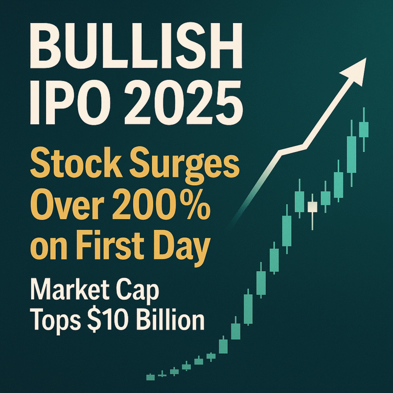 Bullish IPO 2025 debut day stock price