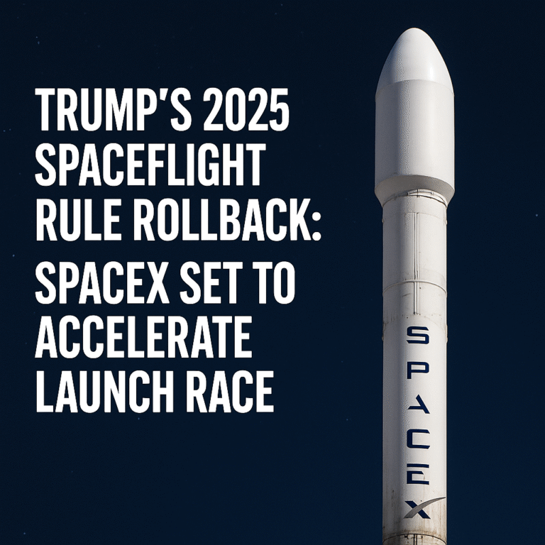 Trump SpaceX space regulation rollback 2025